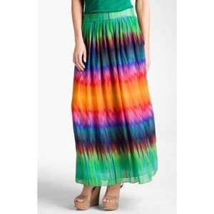 Vince Camuto Mirror Rainbow Maxi Skirt